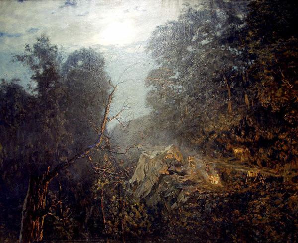 Nikolay Nikanorovich Dubovskoy Sunrise Sweden oil painting art